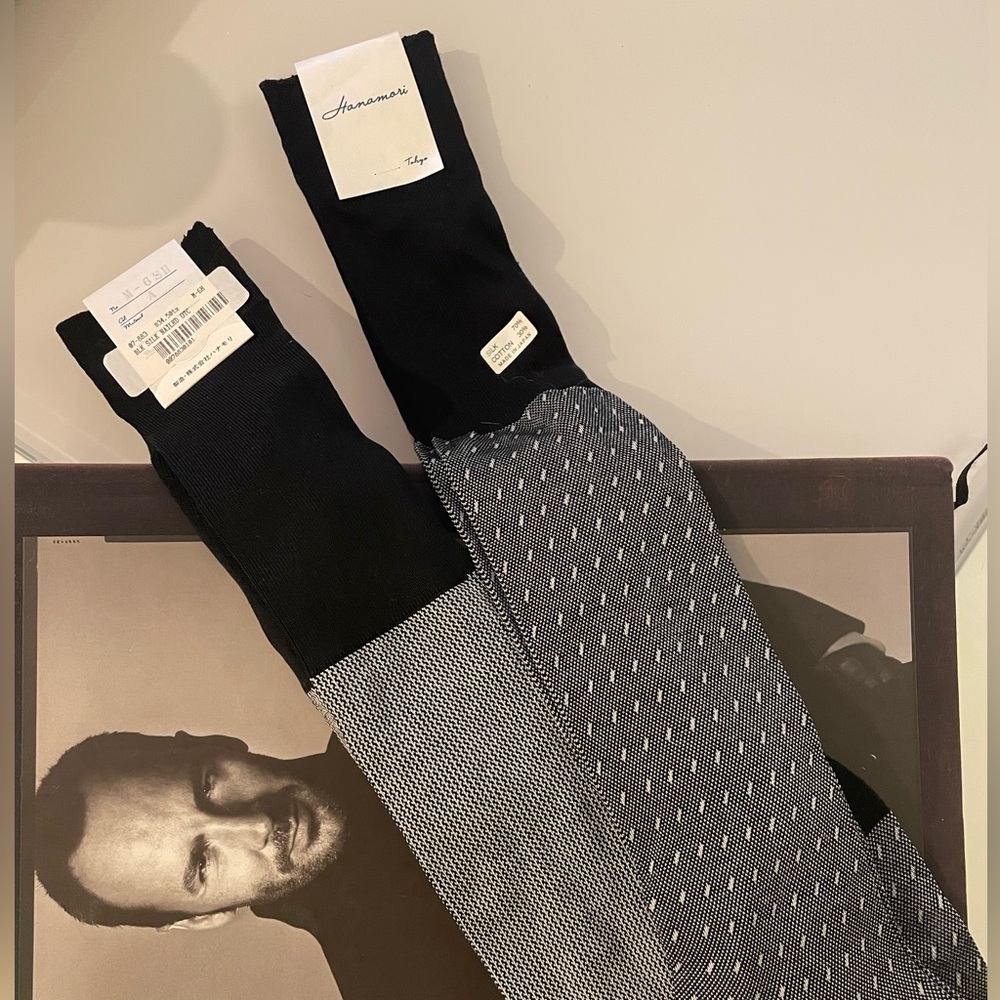 2 pairs Hanamori Silk Trouser Socks
